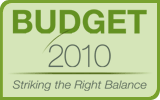 Budget 2010, Striking the Right Balance